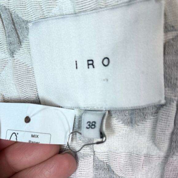 IRO jacket Medium EU 38 bomber quilted lightweight spring white gray cotton NWT - Picture 13 of 16